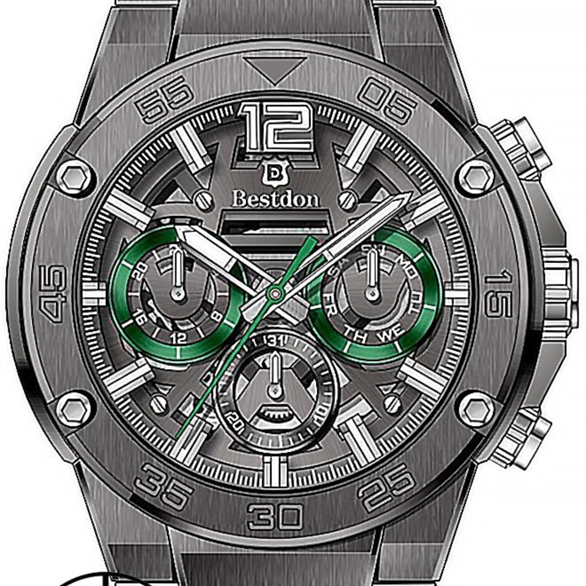 ساعت مچی مردانه بستدان مدل BD9930G-B04