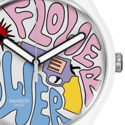 ساعت مچی زنانه سواچ POWER OF PEACE SO32W107